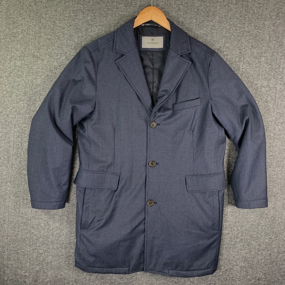 Canali Rain Coat Men 42 Large Rain & Wind Tech Thermal Insulated Waterproof